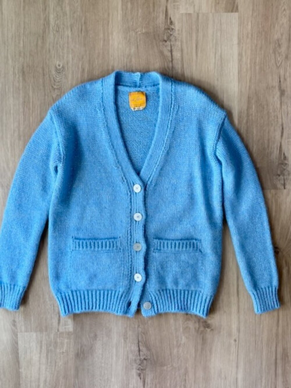 Le Lion Blue Sparkle Alpaca Cardigan XS/S Italy